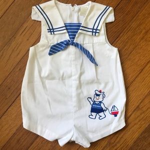 Baby sailor romper 6-9 months